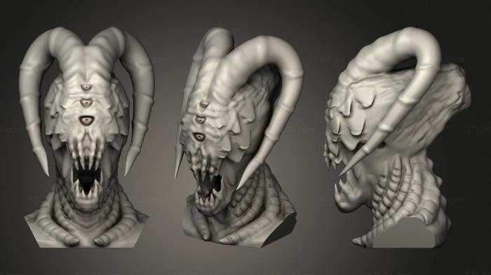 Mask (Queen Demon, MS_0486) 3D models for cnc