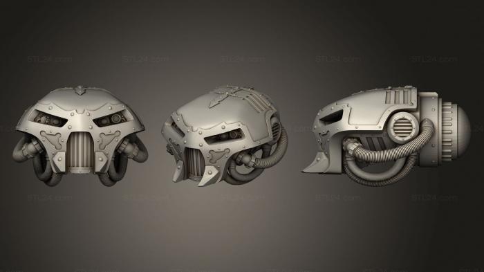 Маски (Титановая Голова Опустошителя, MS_0487) 3D модель для ЧПУ станка