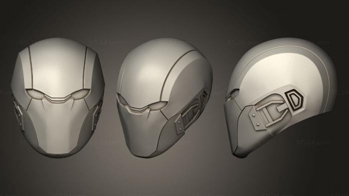 Mask (Red Hood Injustice 2 Helmet Cowl, MS_0488) 3D models for cnc