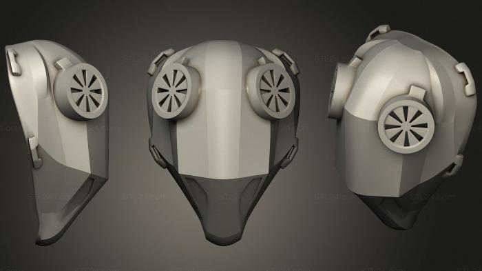 Mask (Respirator Face Mask MASK BASE, MS_0491) 3D models for cnc