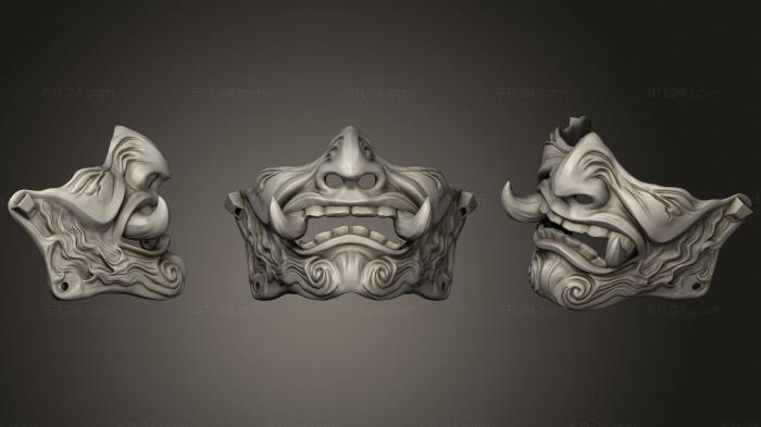 Mask (Samurai inspired mask, MS_0497) 3D models for cnc