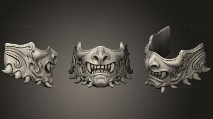 Mask (Samurai Mask 2 2, MS_0498) 3D models for cnc