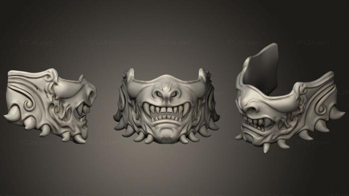 Mask (Samurai mask, MS_0500) 3D models for cnc