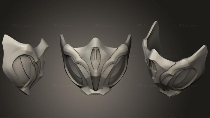 Mask (Scorpion Mask MK11, MS_0506) 3D models for cnc