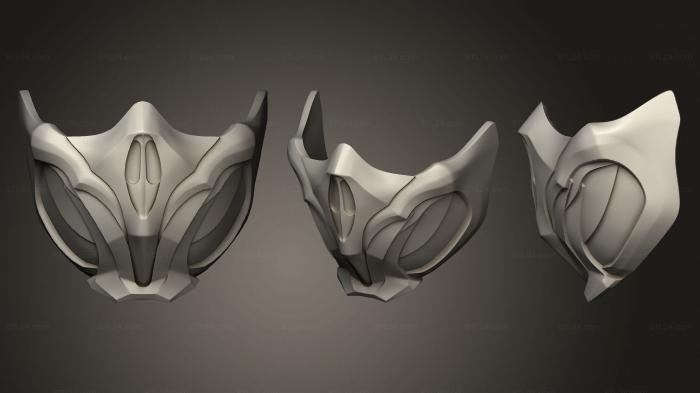 Mask (Scorpion Mask, MS_0509) 3D models for cnc