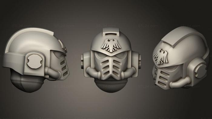 Mask (Space Marines Bits Raven Guard Helmets, MS_0516) 3D models for cnc