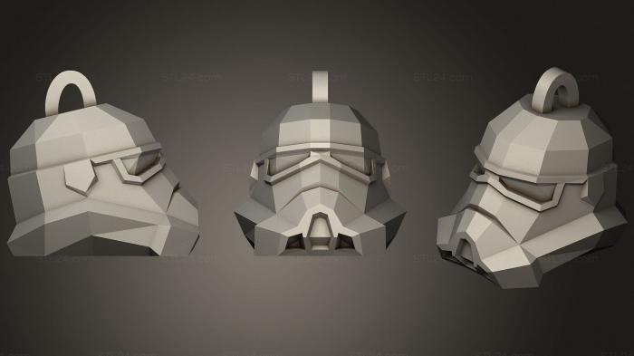 Mask (Stormtrooper key chain, MS_0528) 3D models for cnc