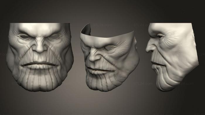 Mask (Thanos Helmet and Face Shell, MS_0536) 3D models for cnc