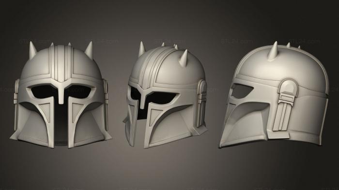 Mask (The Mandalorian Blacksmiths Helmet, MS_0537) 3D models for cnc