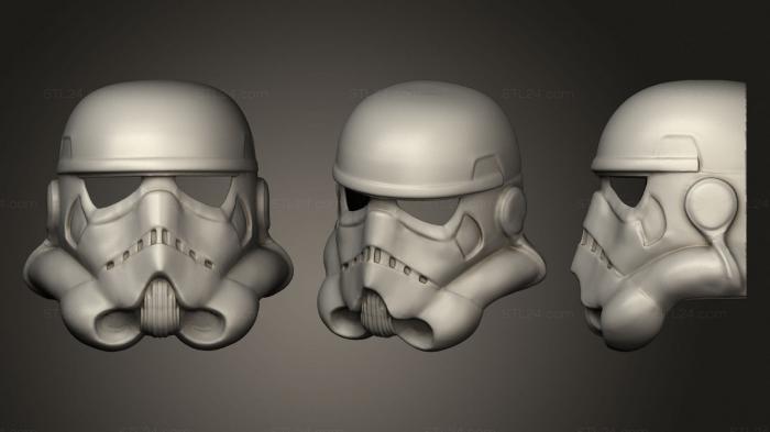 Mask (Trooper HD FULLHELMET Front Half, MS_0542) 3D models for cnc