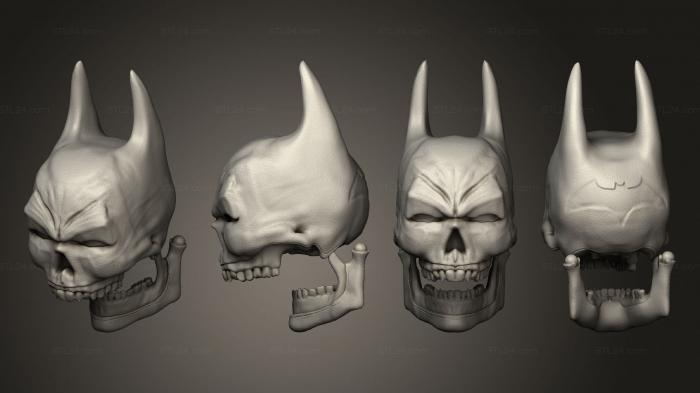 Mask (Batman skull, MS_0577) 3D models for cnc