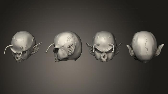 Mask (buu skull 004, MS_0584) 3D models for cnc