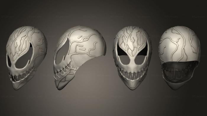 Mask (carnage mask, MS_0588) 3D models for cnc