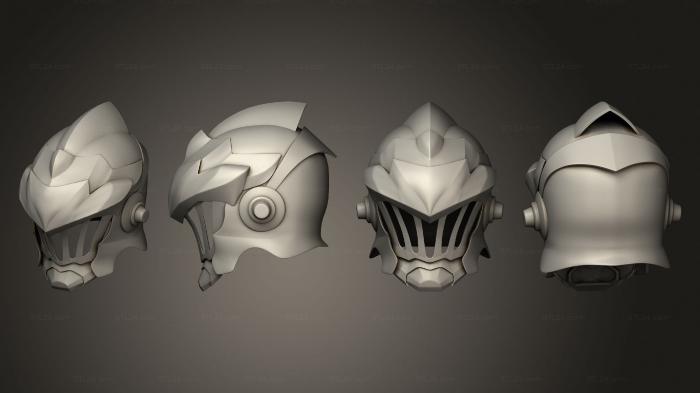 Mask (goblin slayer helmet 001, MS_0593) 3D models for cnc