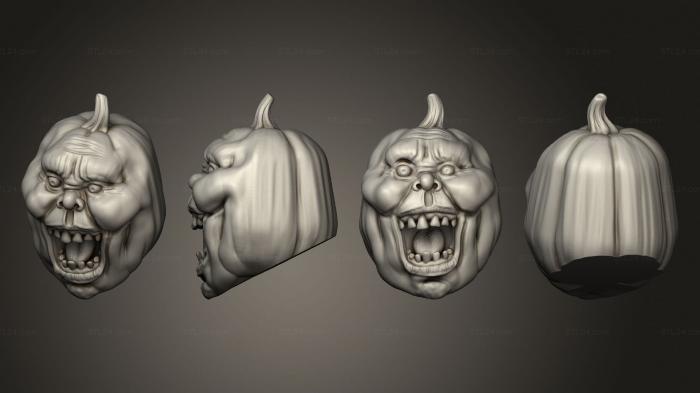 Mask (Halloween Jacko 2, MS_0596) 3D models for cnc