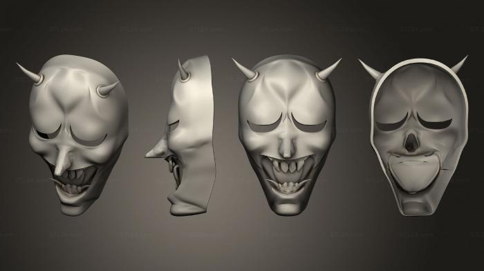 Mask (hannya mask rurouni kenshin ninja, MS_0598) 3D models for cnc