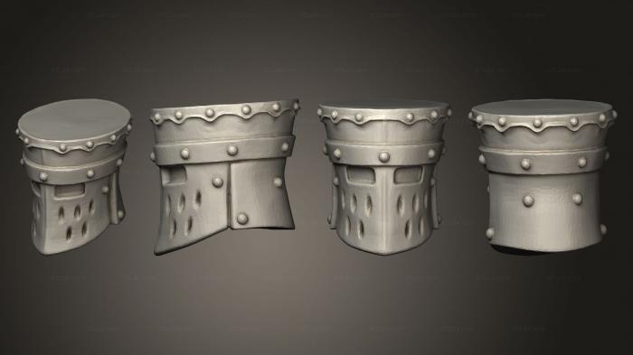 Mask (Helm flattop, MS_0606) 3D models for cnc