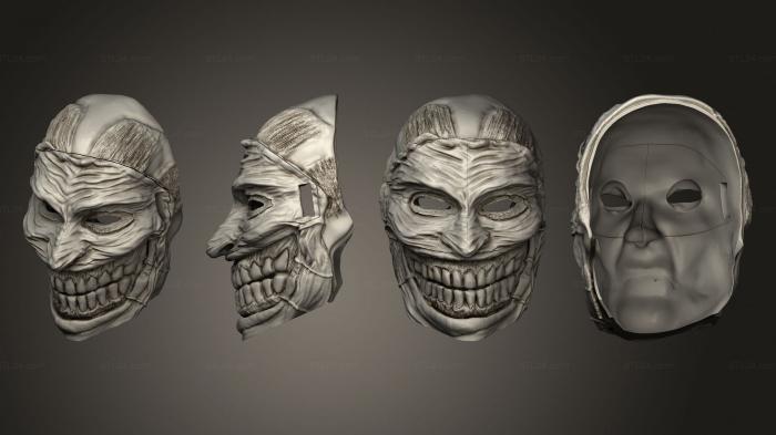 Mask (Joker mask, MS_0614) 3D models for cnc