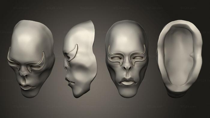 Mask (Mask V 2, MS_0624) 3D models for cnc