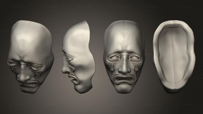 Mask (Mask V 6, MS_0628) 3D models for cnc
