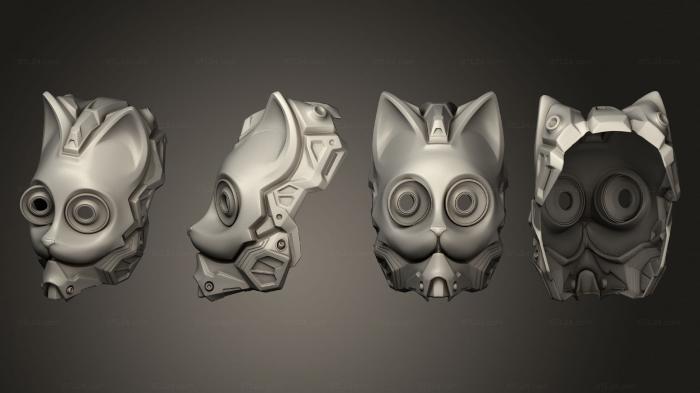 Mask (neoneko, MS_0643) 3D models for cnc