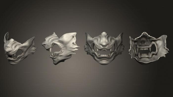Mask (wolf of tsushima mask ghost, MS_0677) 3D models for cnc