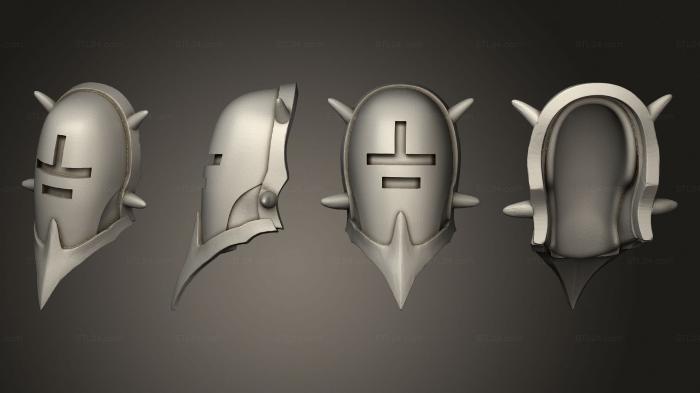Mask (Wracked Warrior Mask 01 003, MS_0681) 3D models for cnc