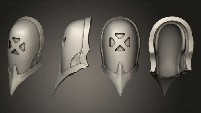 Mask (Wracked Warrior Mask 01 004, MS_0682) 3D models for cnc