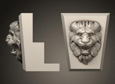 Mask (Lion Mask, MS_0692) 3D models for cnc