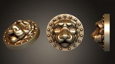 Mask (Lions face, MS_0694) 3D models for cnc