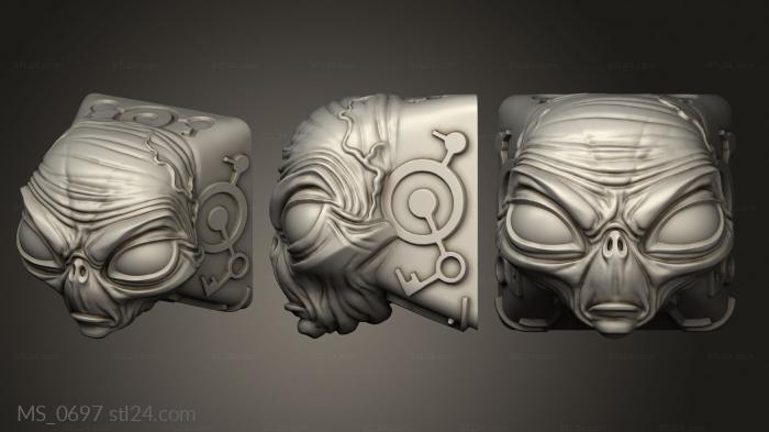 Mask (MS_0697) 3D models for cnc