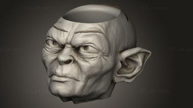 Mask (mate gollum mates, MS_0714) 3D models for cnc