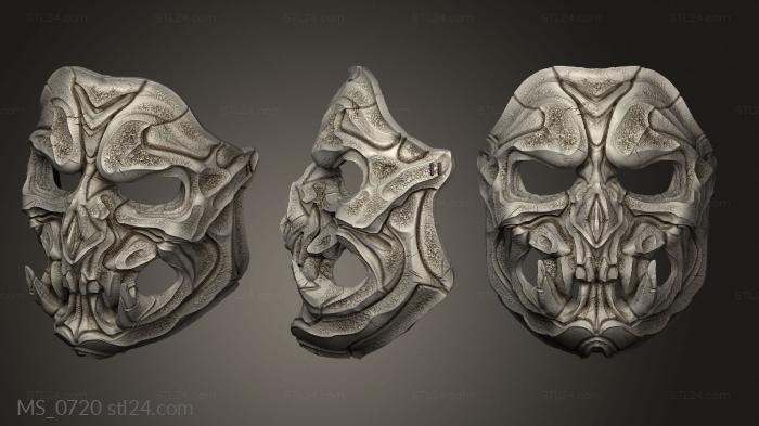 Mask (MS_0720) 3D models for cnc