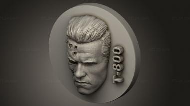 Mask (TERMINATOR 2, MS_0727) 3D models for cnc