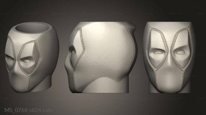 Mask (MS_0768) 3D models for cnc