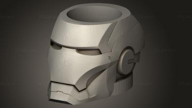 Mask (mate iron man, MS_0770) 3D models for cnc