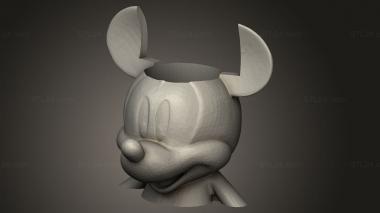 Mask (mate mickey, MS_0772) 3D models for cnc