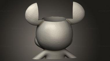 Mask (mate mickey, MS_0772) 3D models for cnc