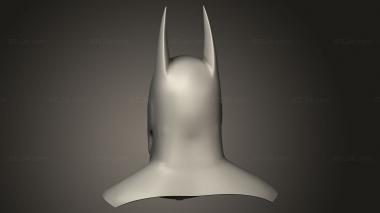 Mask (Batman Cowl Bat Ears, MS_0779) 3D models for cnc