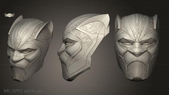 Mask (MS_0792) 3D models for cnc