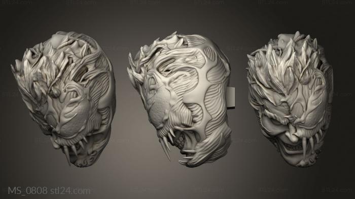 Mask (MS_0808) 3D models for cnc