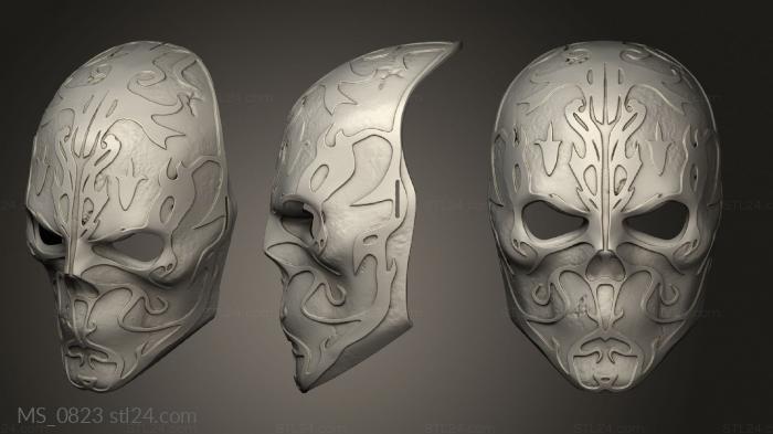 Mask (MS_0823) 3D models for cnc