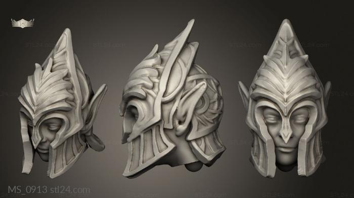 Mask (MS_0913) 3D models for cnc