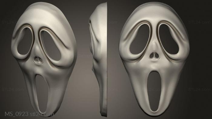 Mask (MS_0923) 3D models for cnc