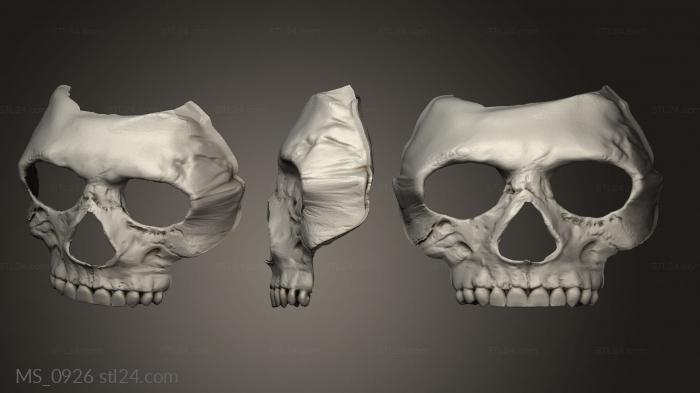Mask (MS_0926) 3D models for cnc