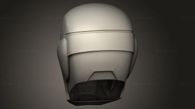 Mask (Helmet back cover, MS_0951) 3D models for cnc