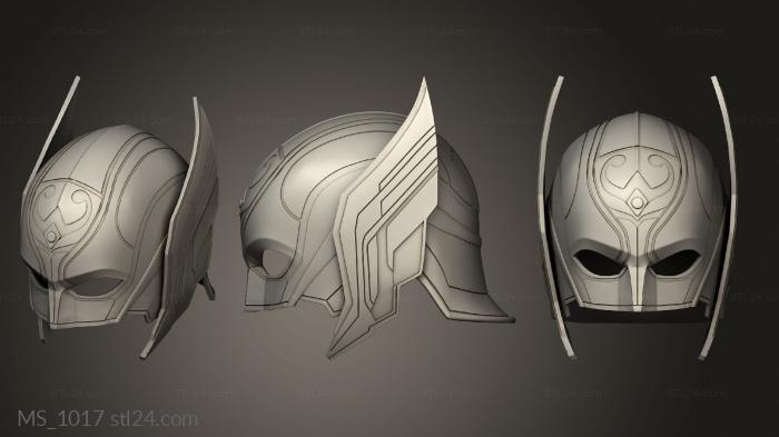 Mask (MS_1017) 3D models for cnc
