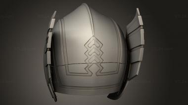 Mask (Lady Thor Helmet Old BACK, MS_1019) 3D models for cnc