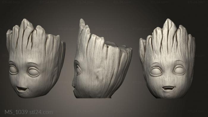 Mask (MS_1039) 3D models for cnc