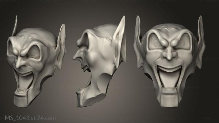 Mask (MS_1043) 3D models for cnc